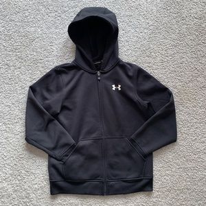 Black unisex hoodie